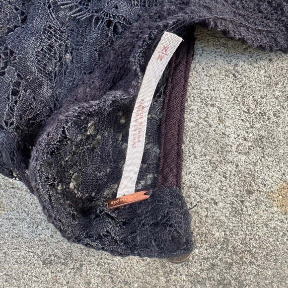 Free People Black Lace Backless Dress - Picture 6 of 7